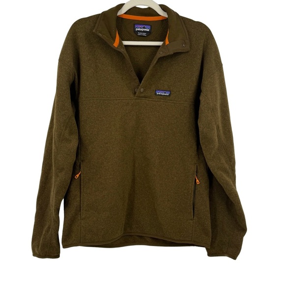Patagonia Performance Better Sweater Marsupial Pullover Green Men's Medium M